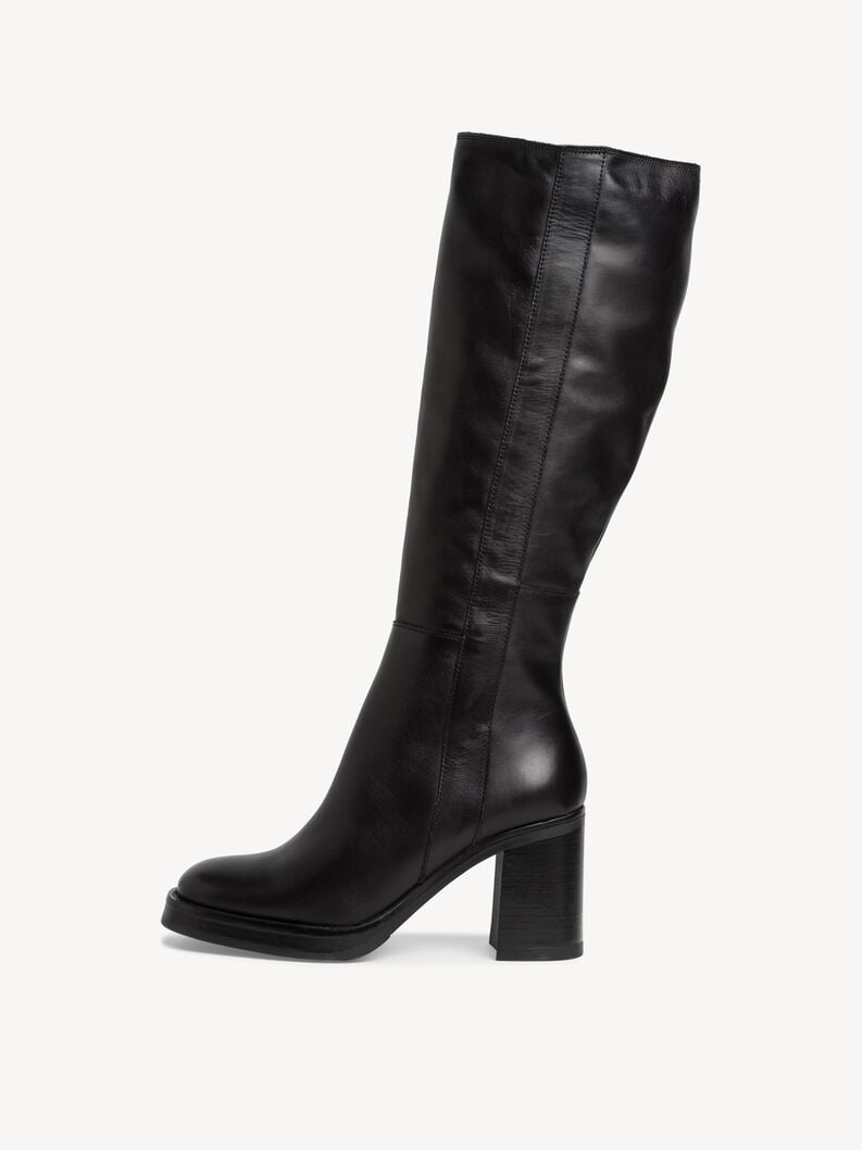 Tamaris | Lederstiefel - Schwarz | Black Leather