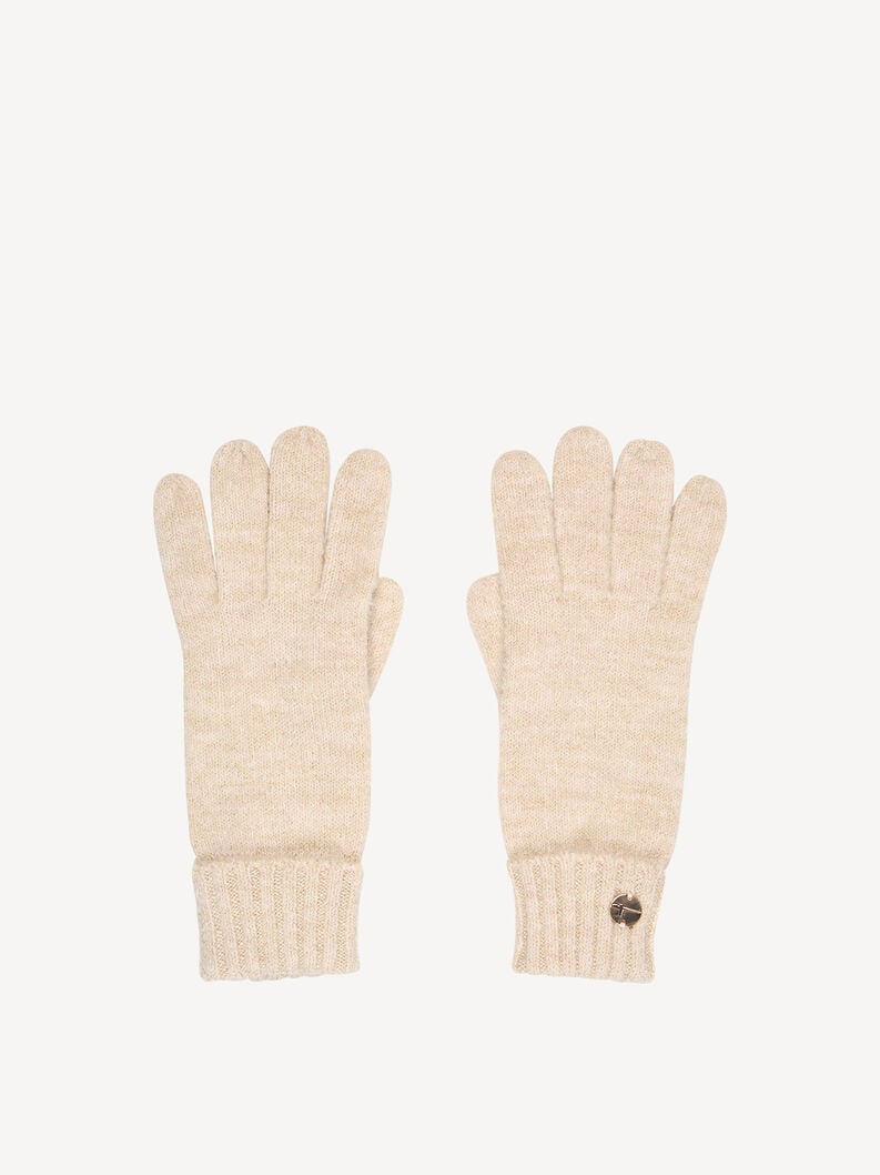 Tamaris | Handschuhe - Beige | Tapioca & Iced Coffee Metallic