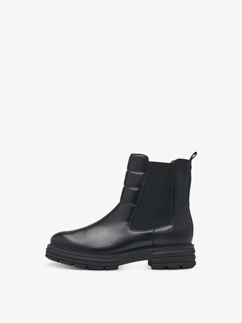 Tamaris | Leder Chelsea Boot - Schwarz | Black Leather