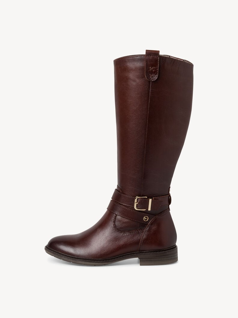 Tamaris | Lederstiefel - Braun | Cognac