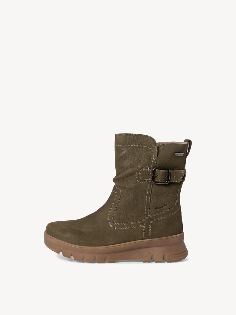 Tamaris | Lederstiefelette - Green | Khaki