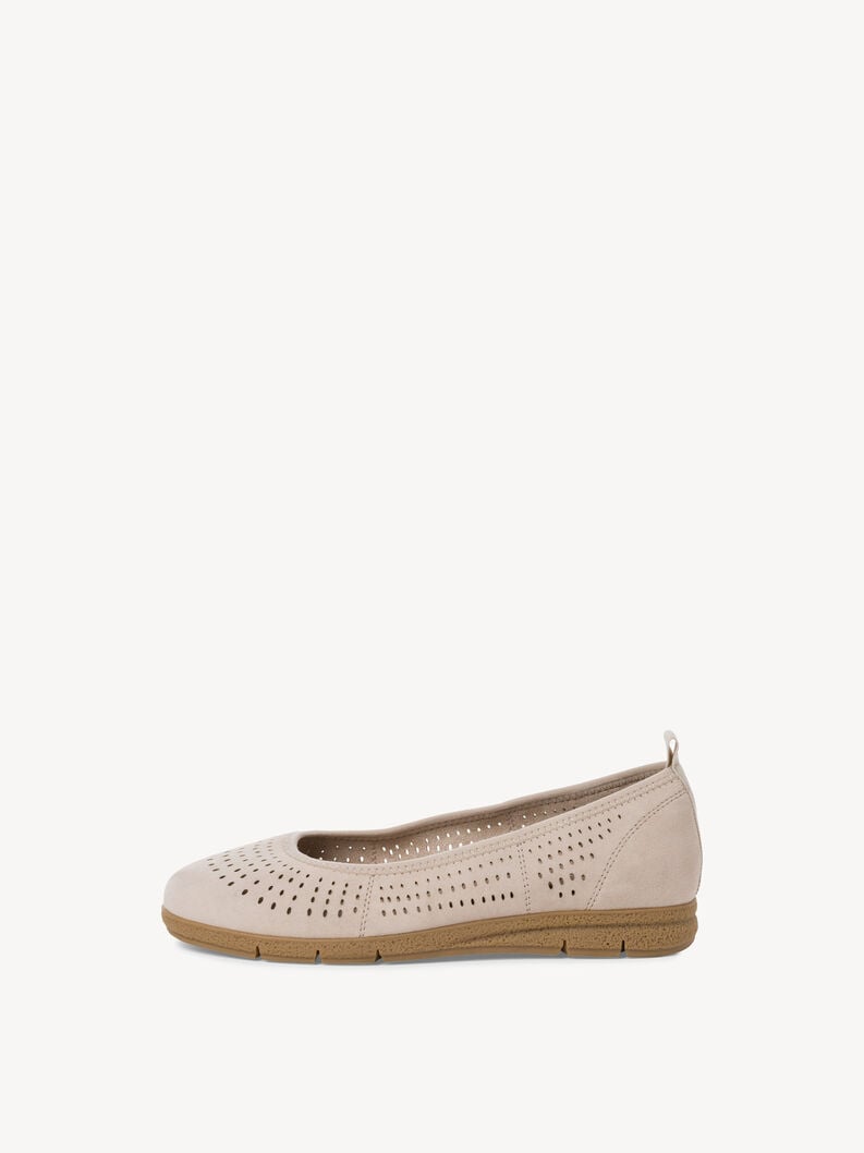 Tamaris | Lederballerina - Beige | Beige