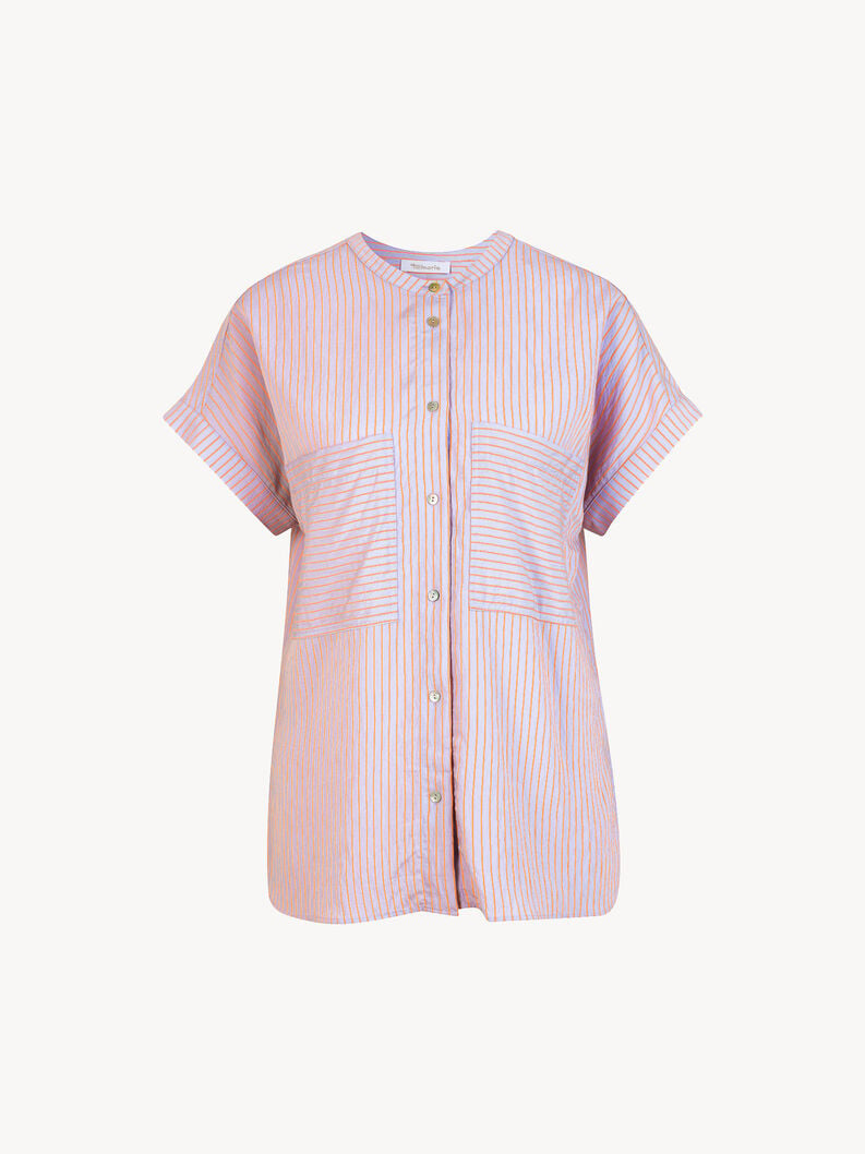 Tamaris | Bluse - Lila | Lavender/Dusty Orange Striped