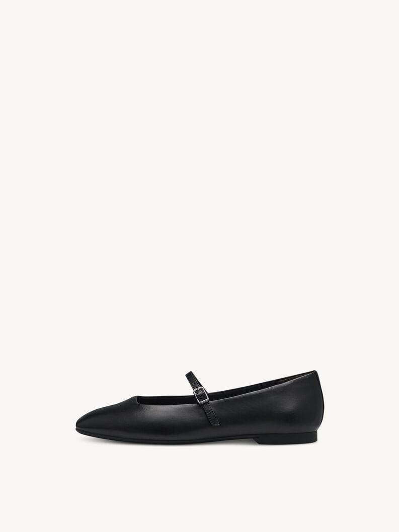 Tamaris | Lederballerina - Schwarz | Black