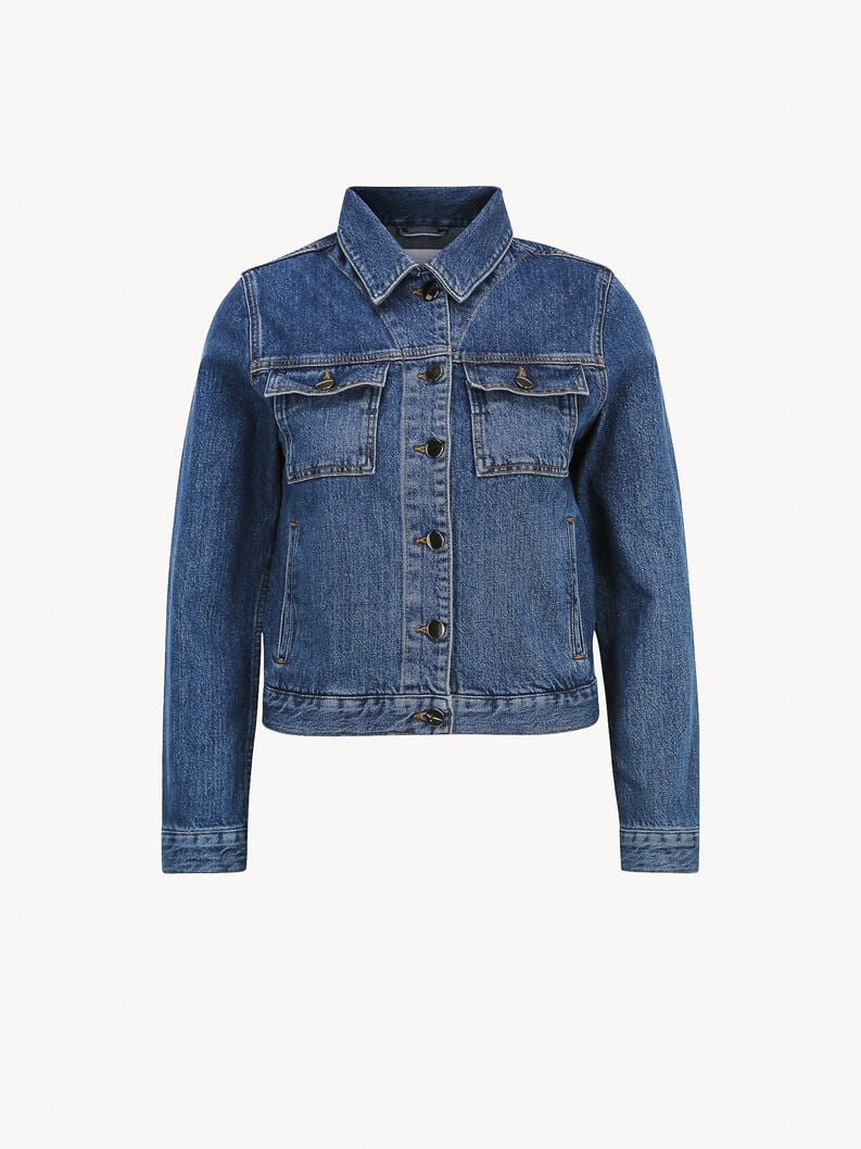 Tamaris | Jeansjacke - Blau | Mid Blue Denim