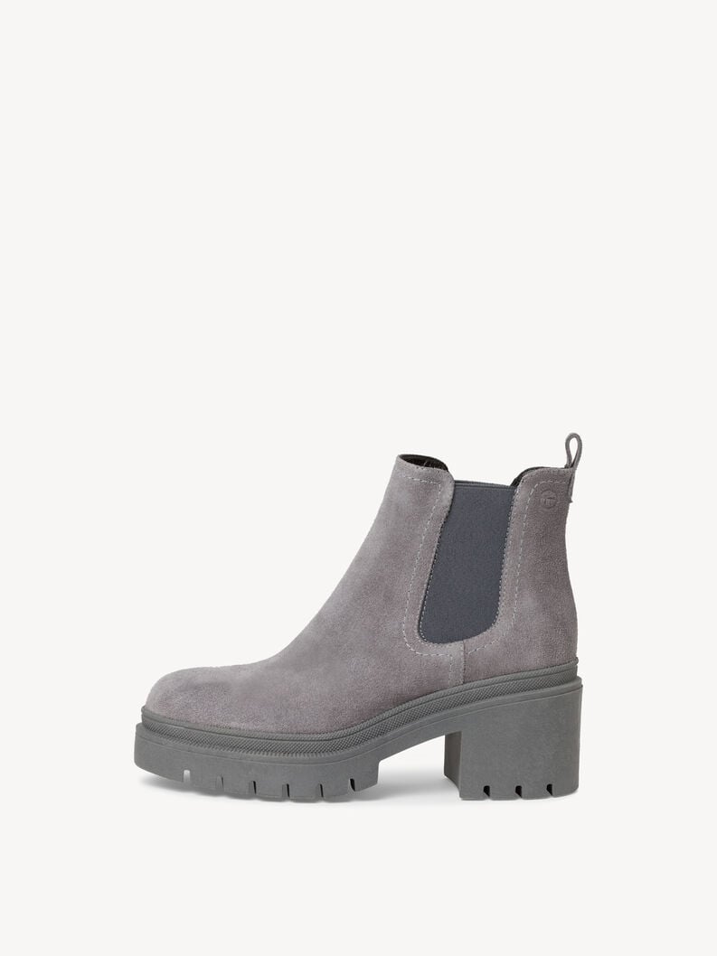 Tamaris | Leder Chelsea Boot - Grau | Grey