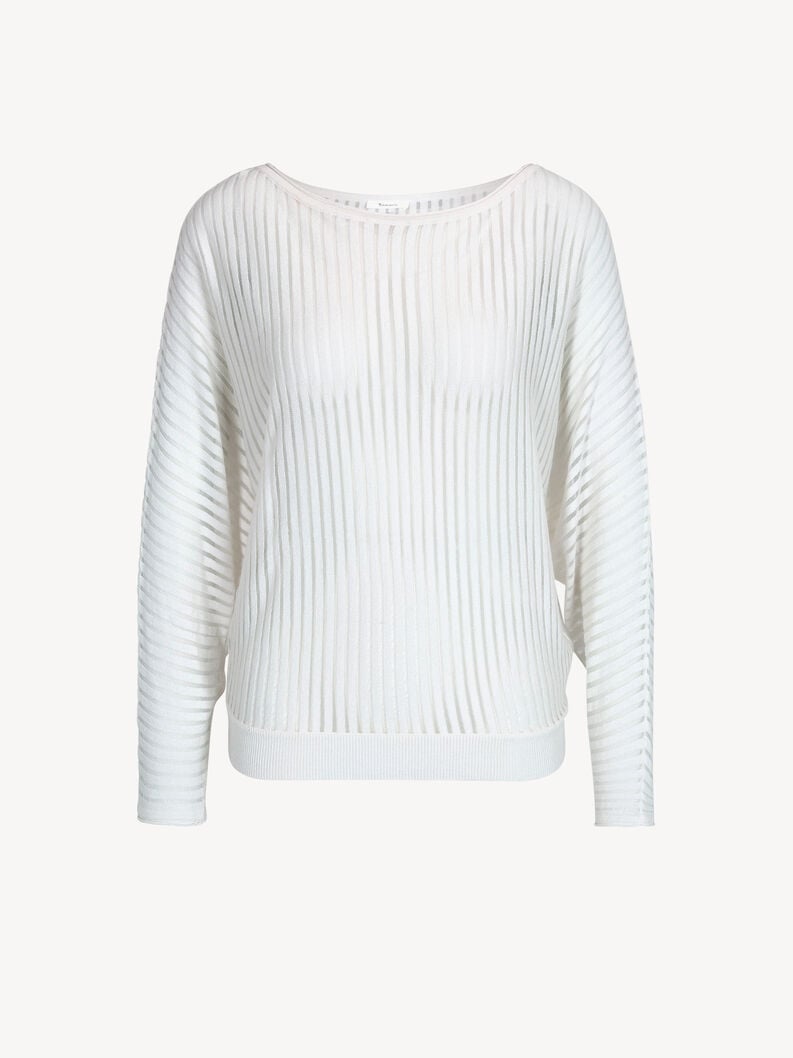 Tamaris | Pullover - Rippstruktur - White | Sugar Swizzle