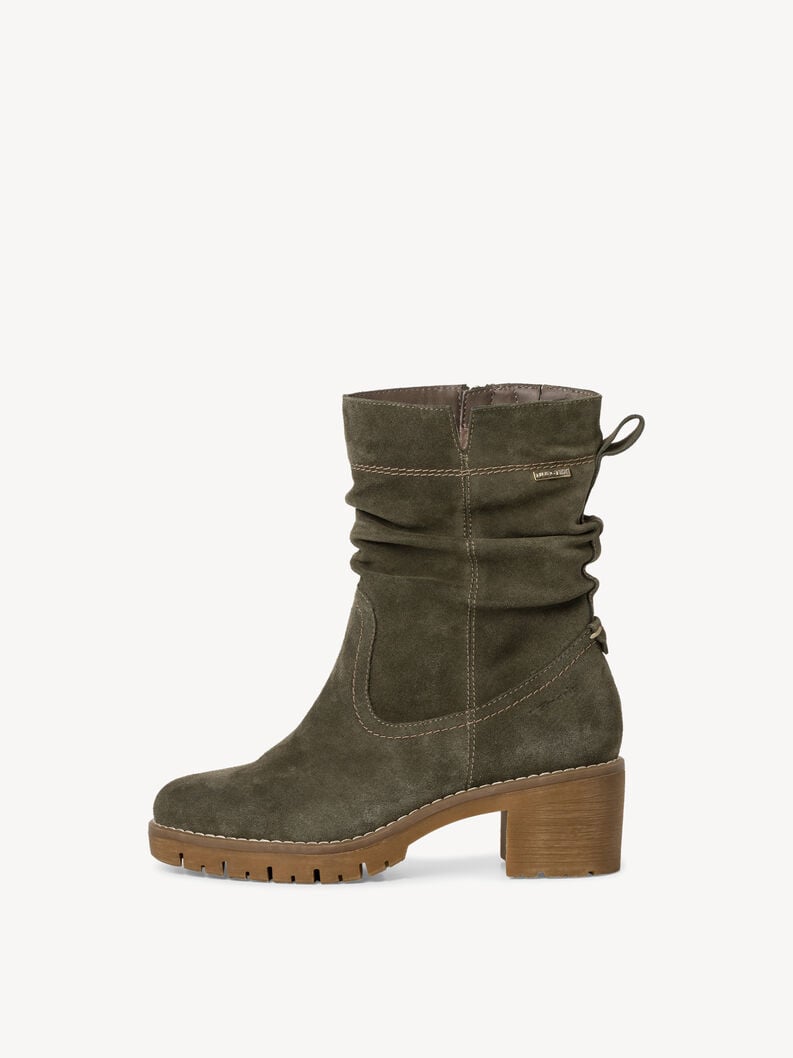 Tamaris | Lederstiefelette - Green | Khaki