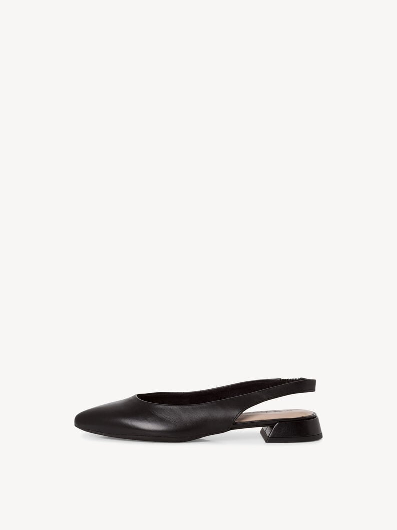 Tamaris | Lederslingpumps - Schwarz | Black Leather