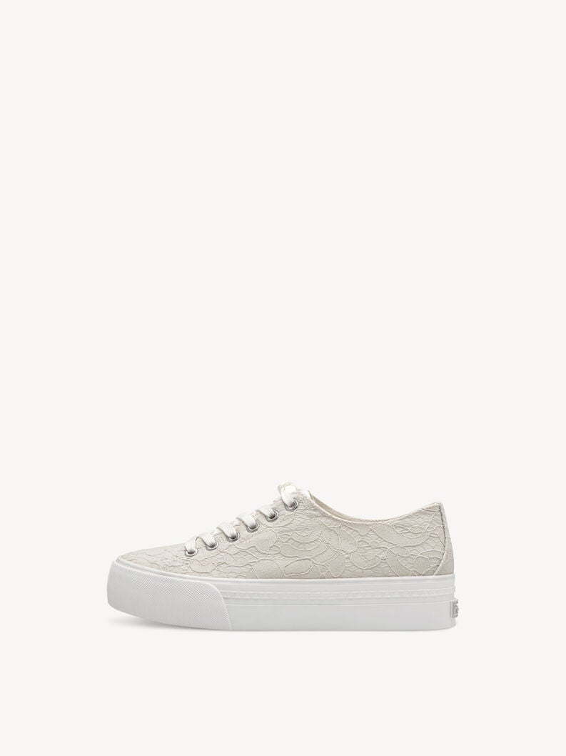 Tamaris | Sneaker - Beige | Ivory Macramee