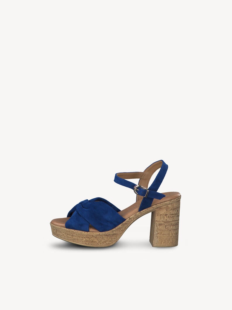 Tamaris | Ledersandalette - Blau | Royal Blue