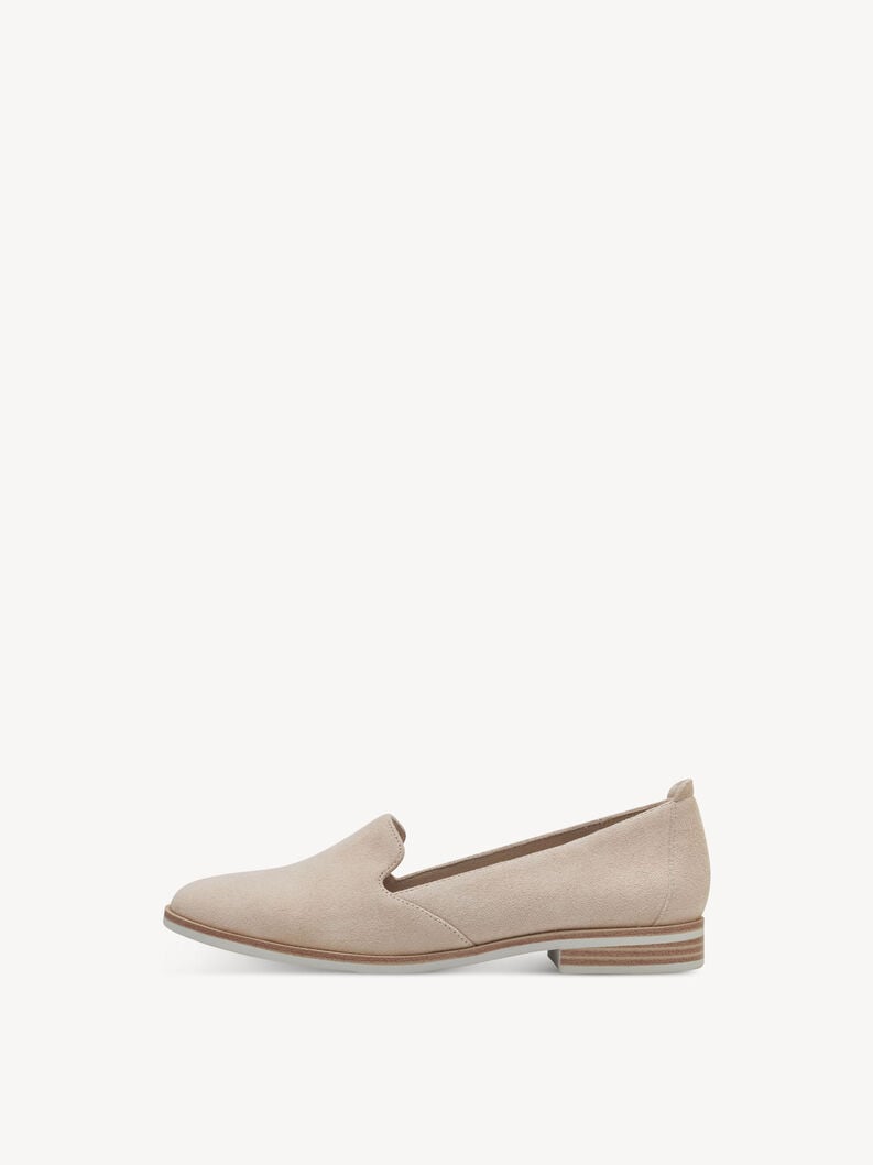 Tamaris | Lederslipper - Beige | Beige