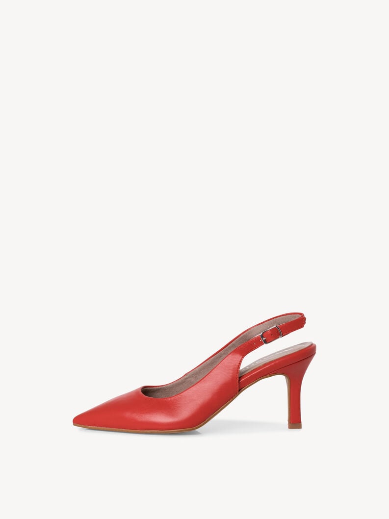 Tamaris | Lederslingpumps - Rot | Red