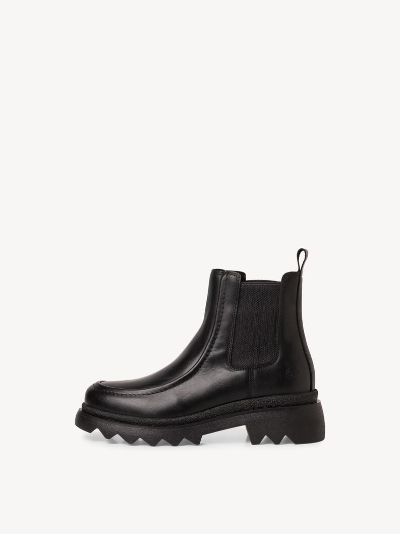 Tamaris | Leder Chelsea Boot - Schwarz | Black Leather