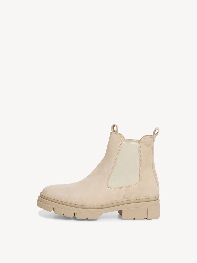 Tamaris | Leder Chelsea Boot - Beige | Sand