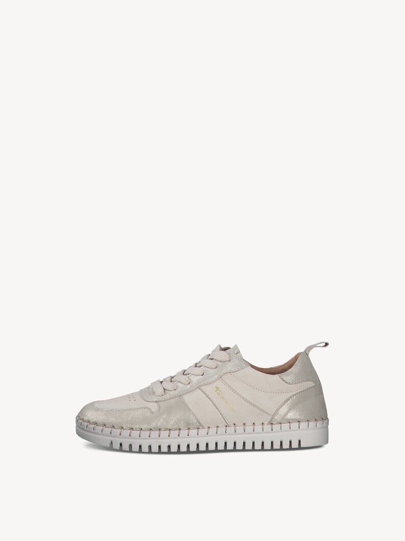 Tamaris | Ledersneaker - Beige | Champagne Comb