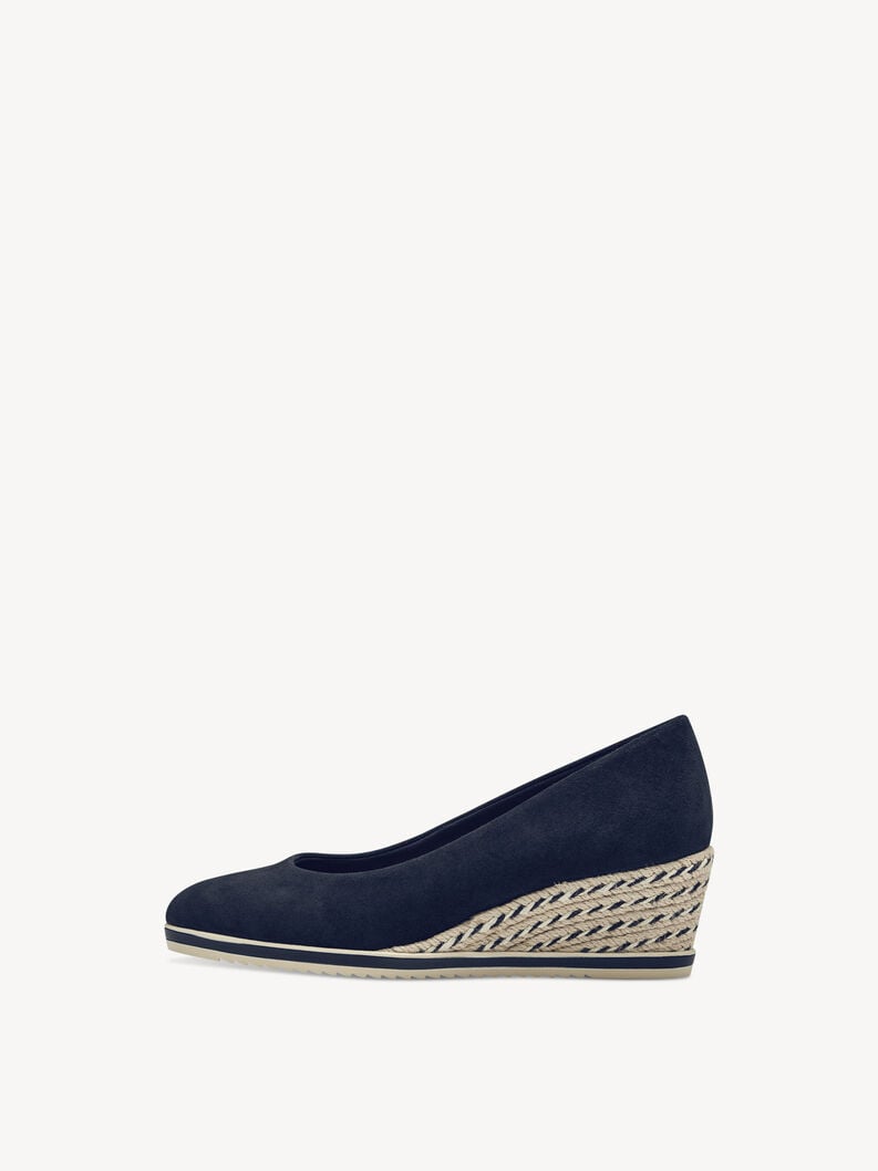 Tamaris | Lederkeilpumps - Blau | Navy