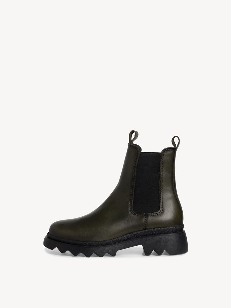 Tamaris | Leder Chelsea Boot - Green | Olive