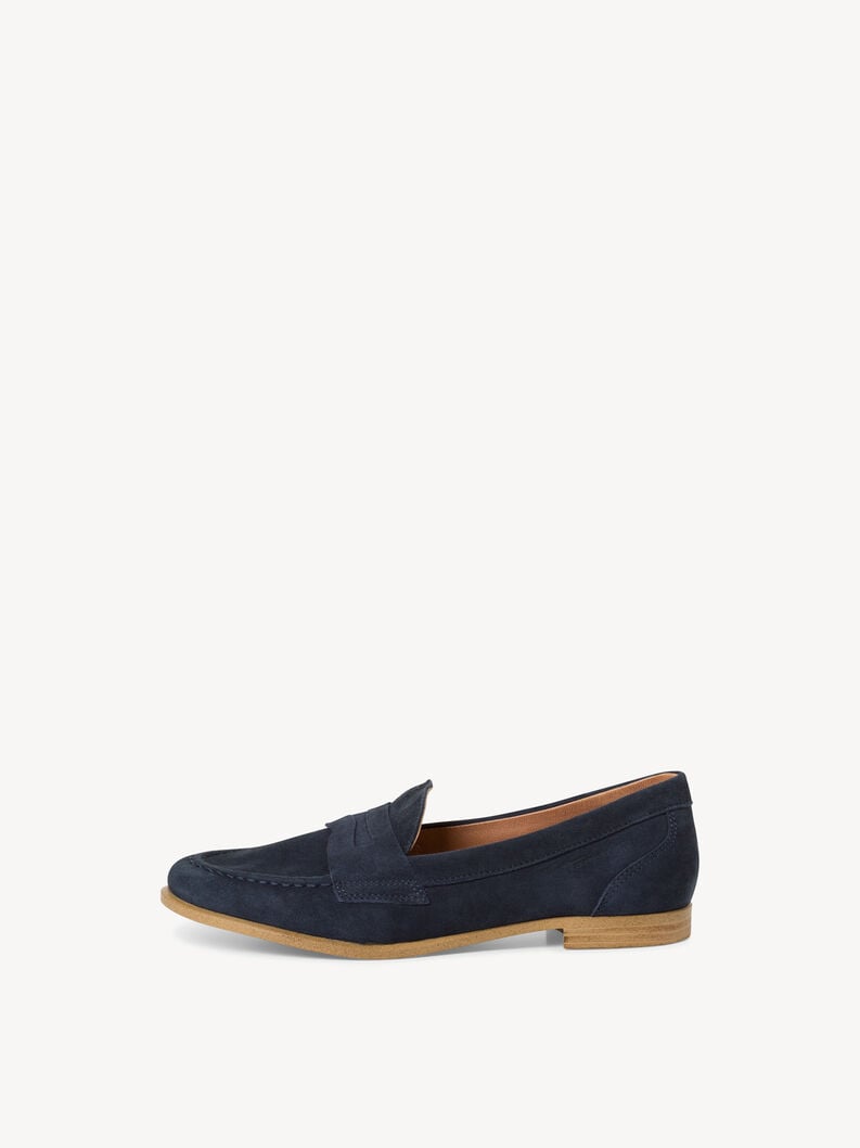 Tamaris | Lederslipper - Blau | Navy