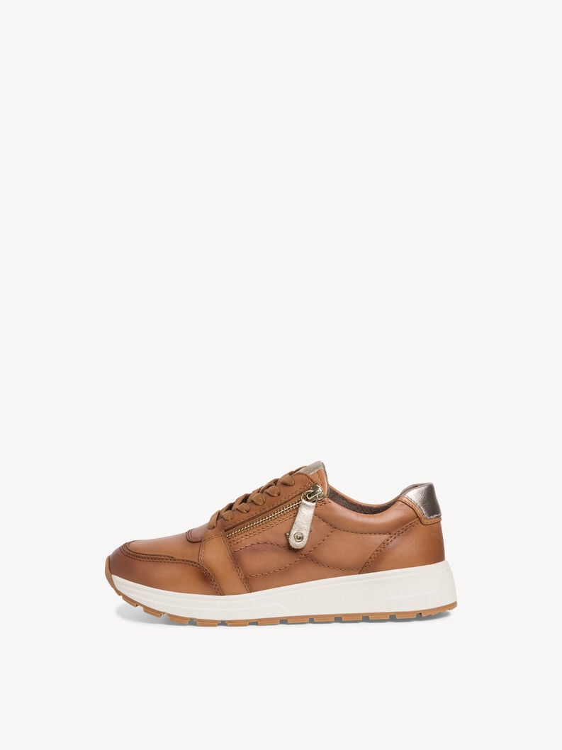 Tamaris | Ledersneaker - Braun | Cognac