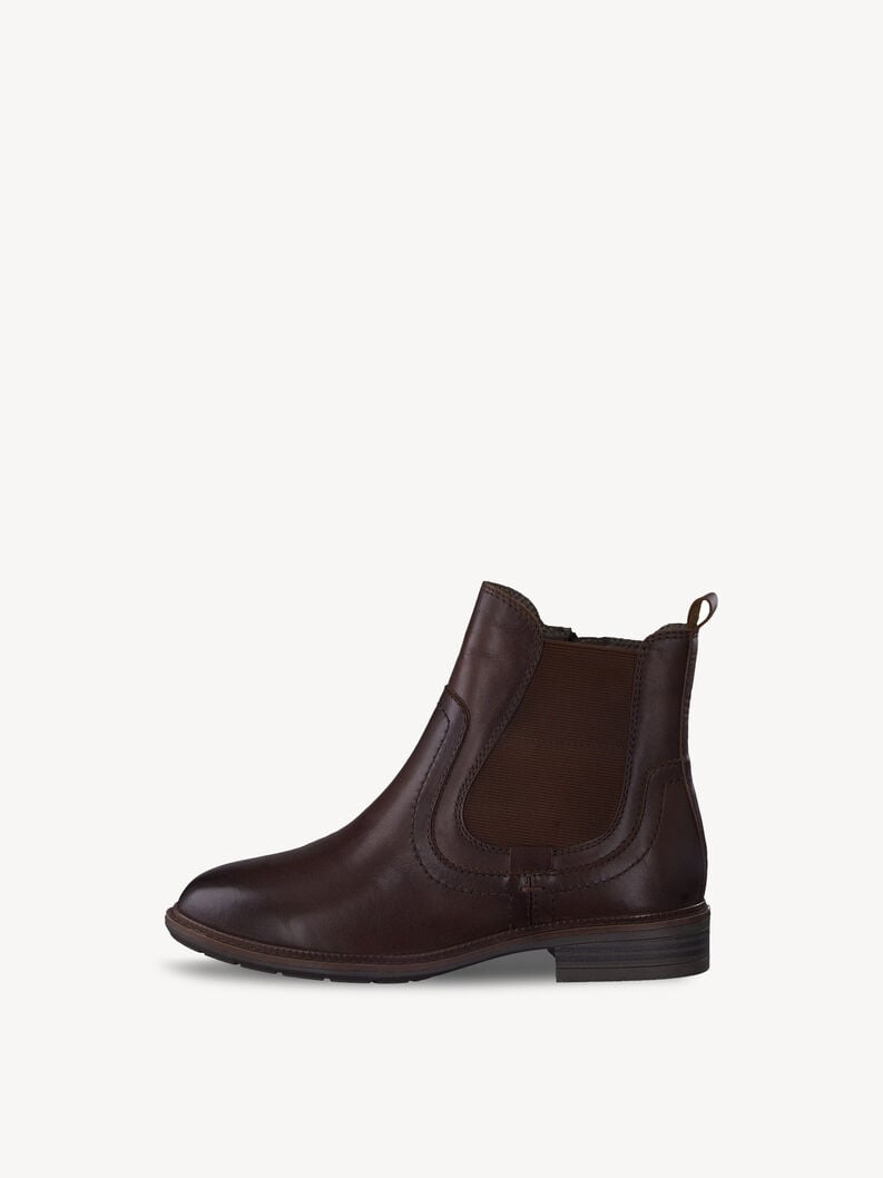 Tamaris | Leder Chelsea Boot - Braun | Cognac