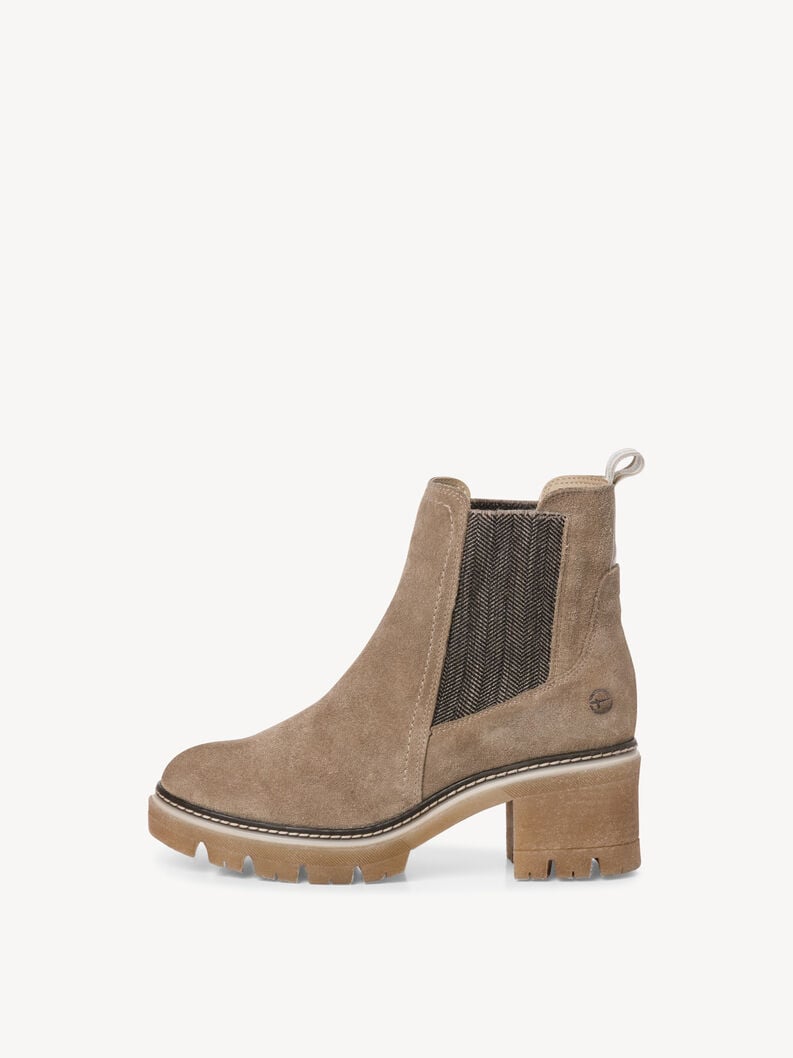 Tamaris | Leder Chelsea Boot - Beige | Taupe