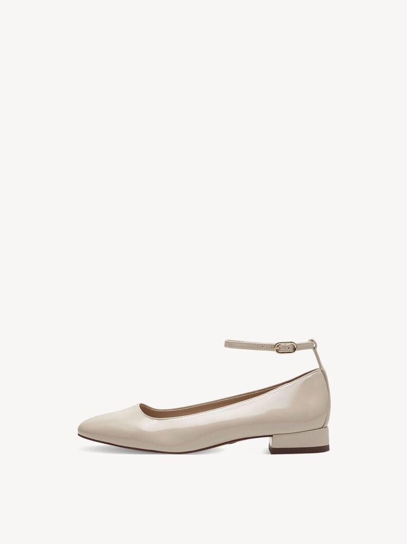 Tamaris | Ballerina - Beige | Ivory Patent