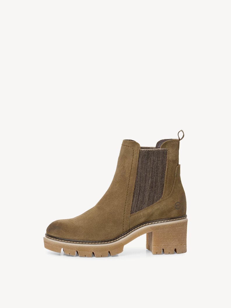 Tamaris | Leder Chelsea Boot - Green | Olive