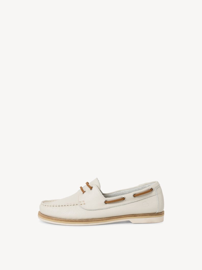 Tamaris | Ledermoccassin - White | Offwhite Lea