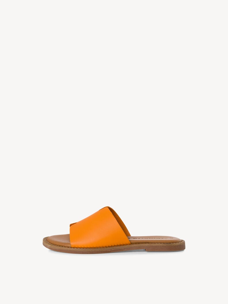 Tamaris | Lederpantolette - Orange | Orange