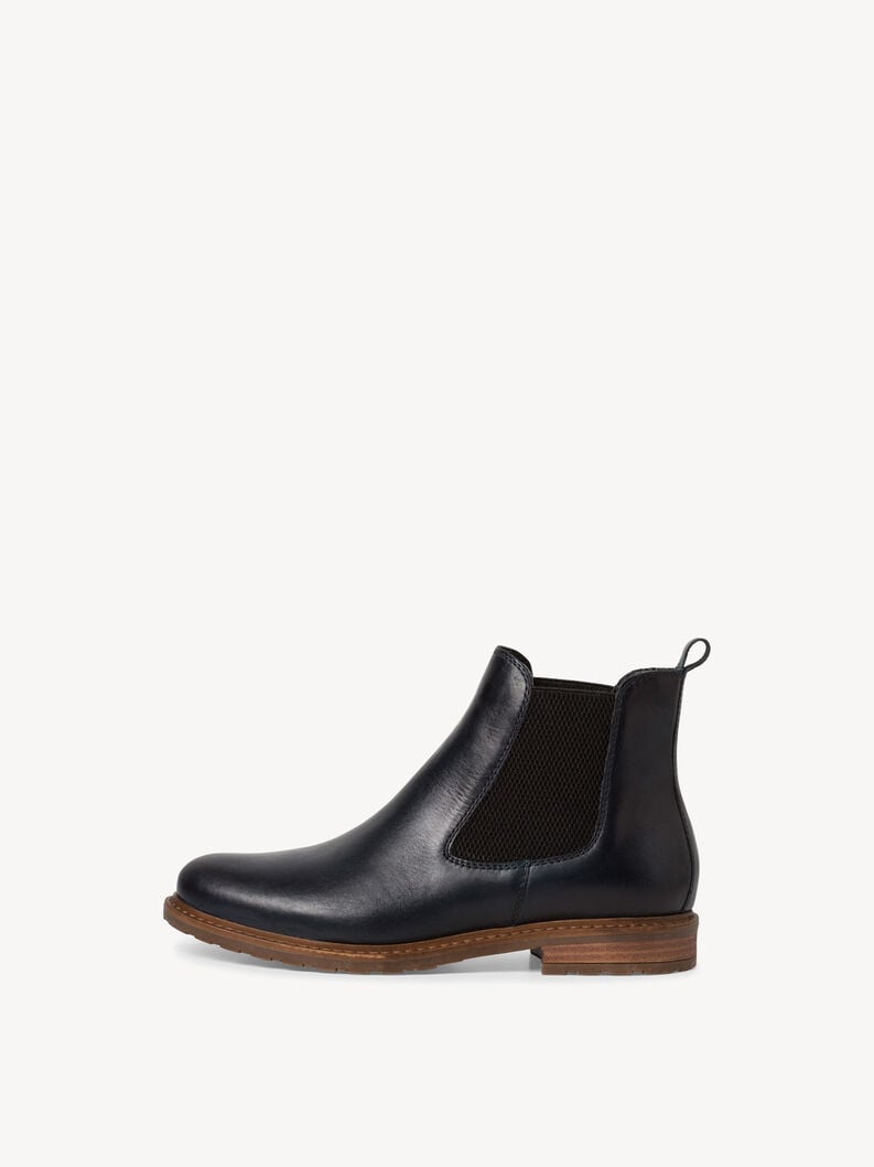 Tamaris | Leder Chelsea Boot - Blau | Navy Leather