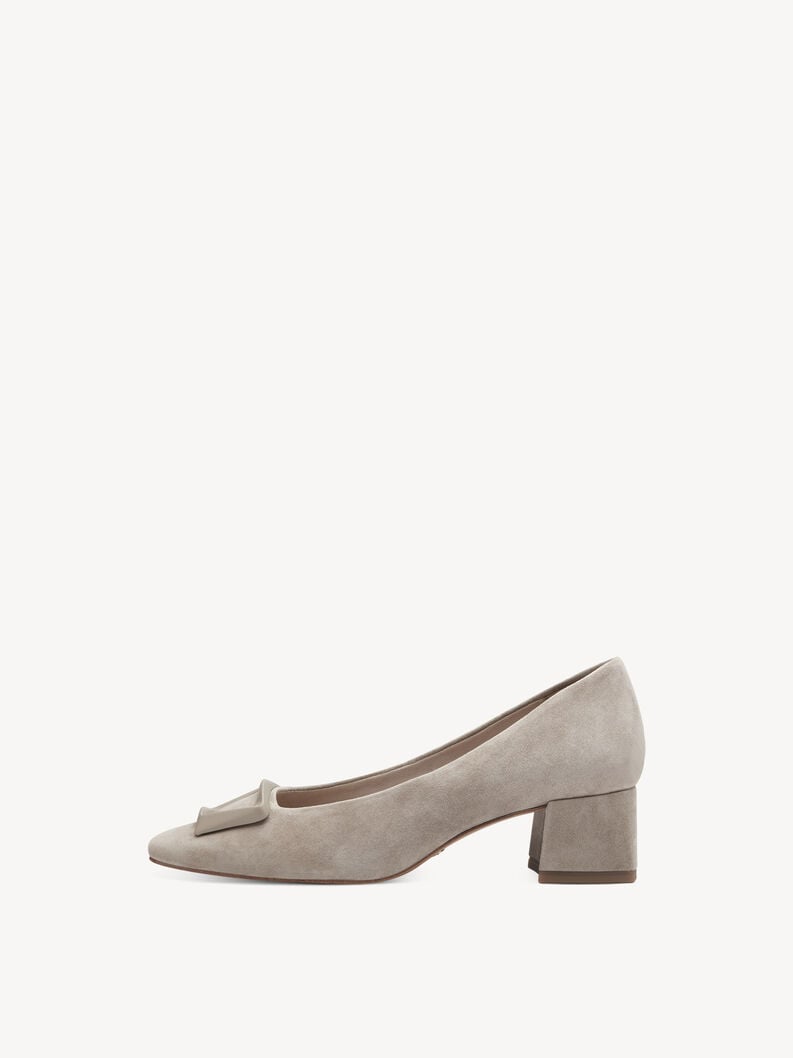 Tamaris | Lederpumps - Beige | Taupe Suede