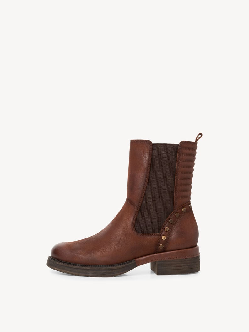 Tamaris | Leder Chelsea Boot - Braun | Mocca