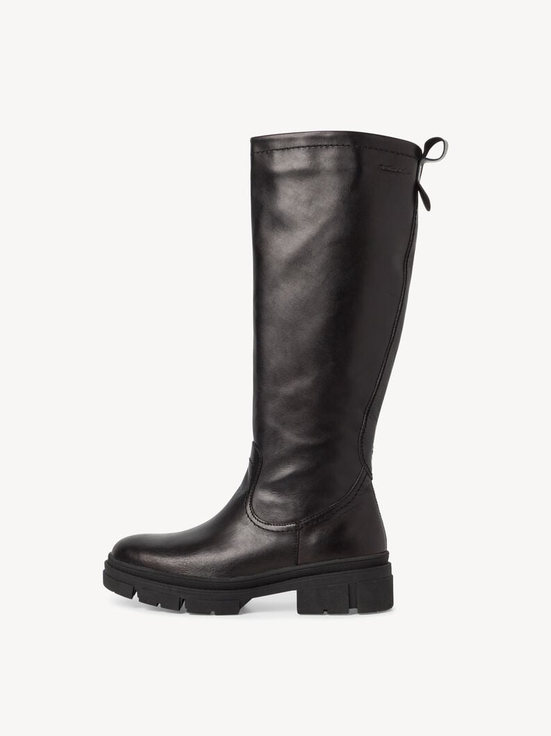 Tamaris | Lederstiefel - Schwarz | Black Leather