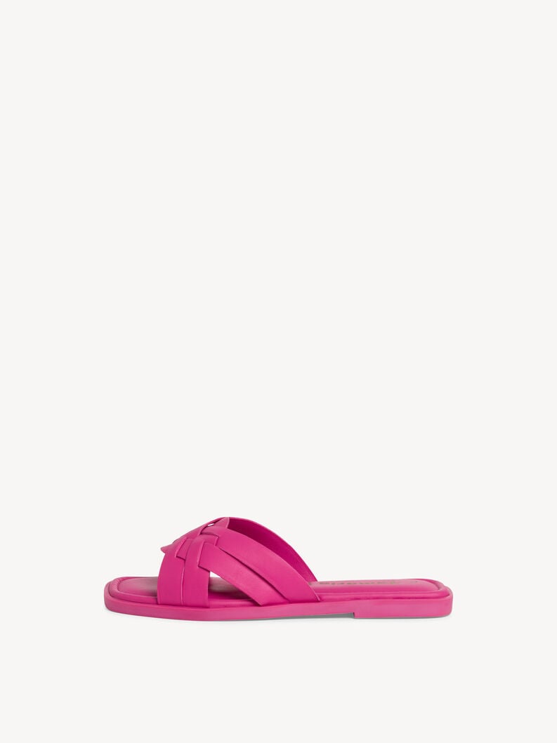 Tamaris | Lederpantolette - Pink | Fuxia