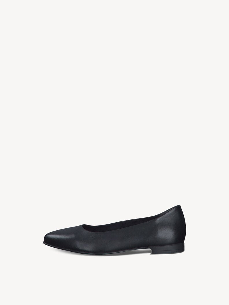 Tamaris | Lederballerina - Schwarz | Black Leather