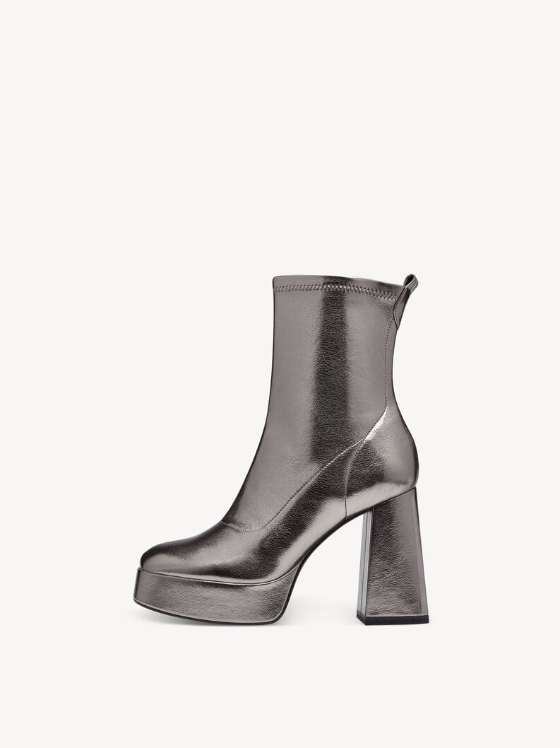 Tamaris | Stiefelette - Metallic | Pewter