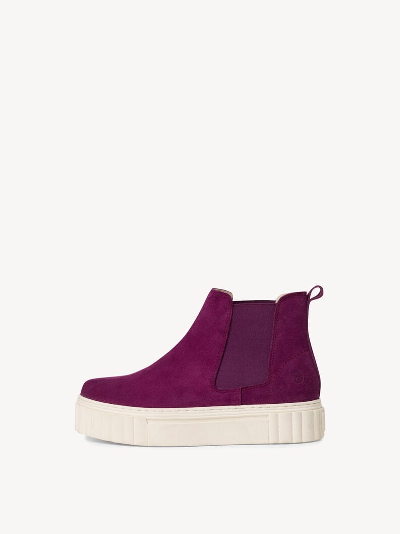 Tamaris | Leder Chelsea Boot - Lila | Purple