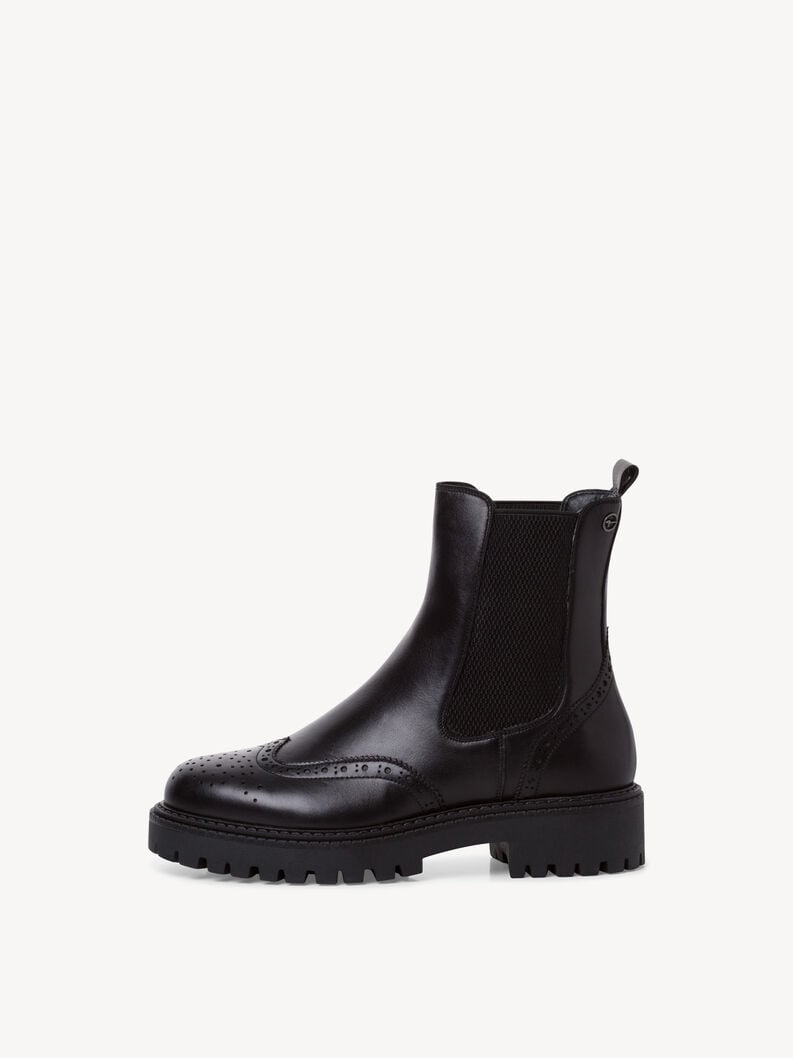 Tamaris | Leder Chelsea Boot - Schwarz | Black