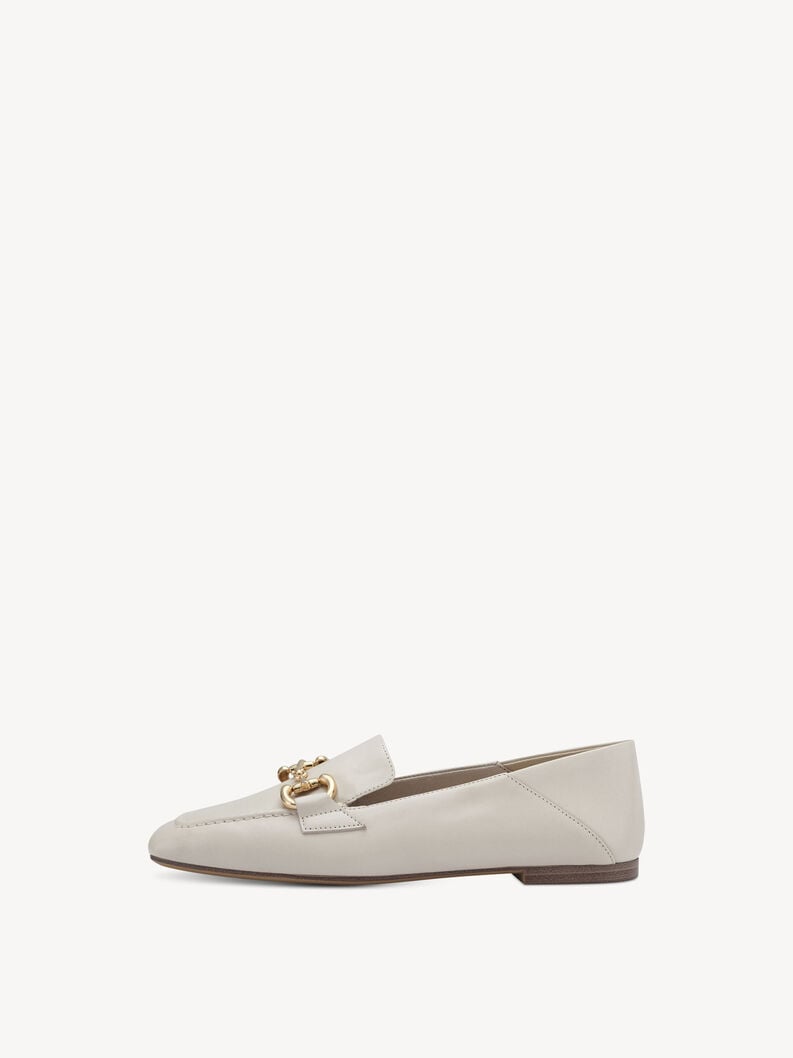 Tamaris | Lederslipper - Beige | Ivory Leather