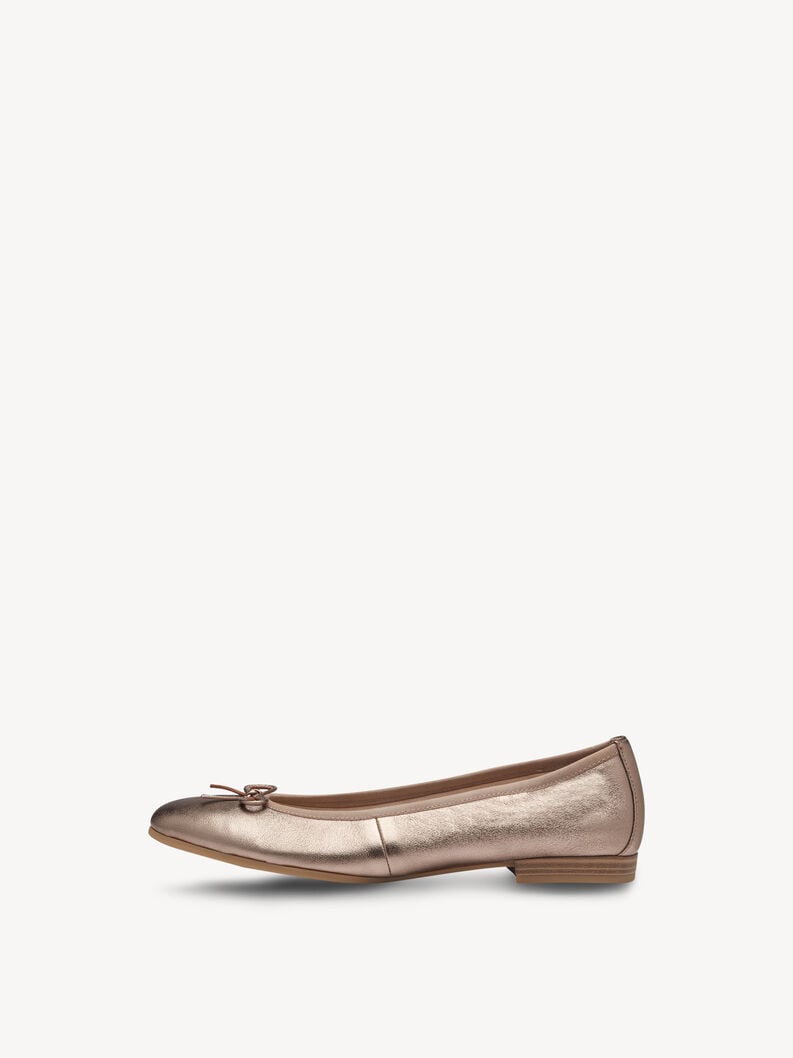 Tamaris | Lederballerina - Metallic | Copper