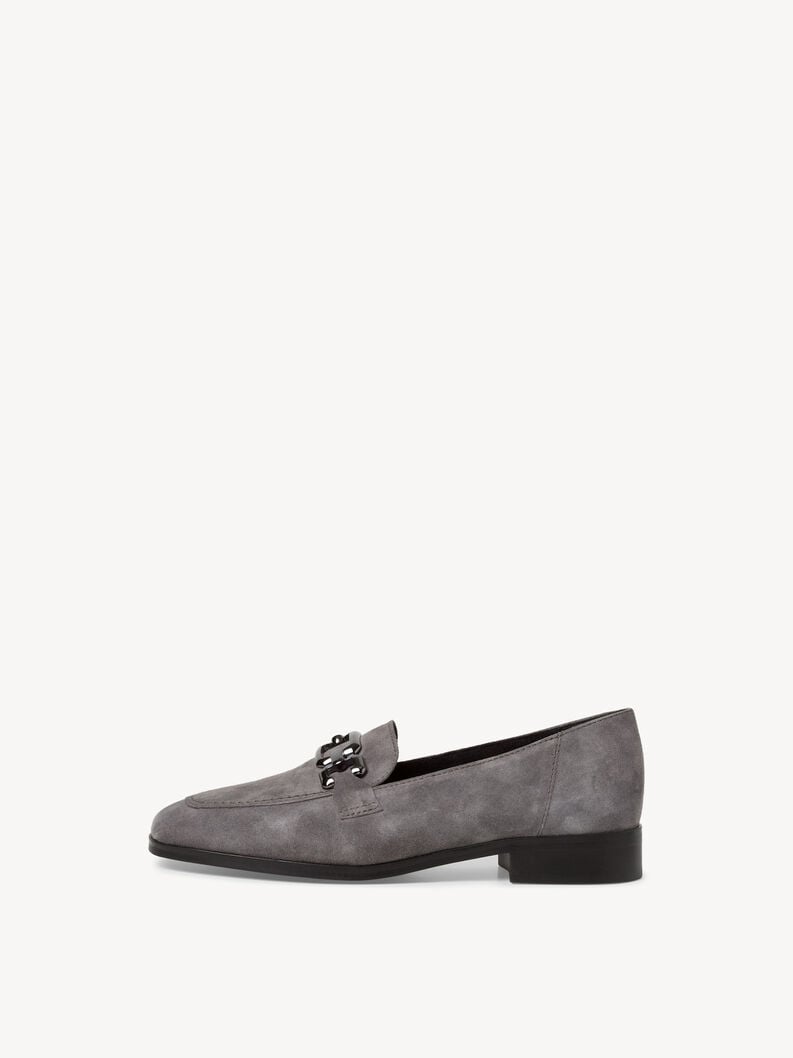 Tamaris | Lederslipper - Grau | Grey