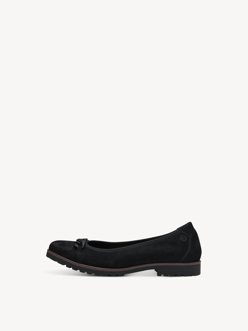 Tamaris | Lederballerina - Schwarz | Black