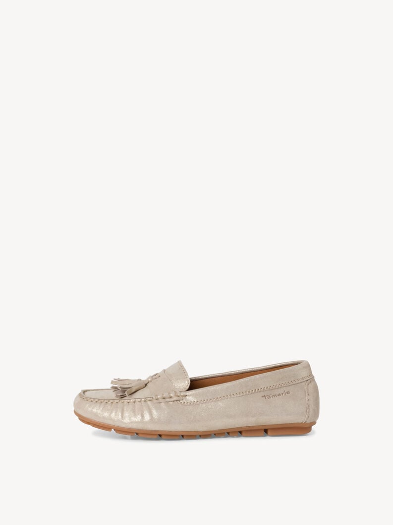 Tamaris | Ledermoccassin - Beige | Champagne