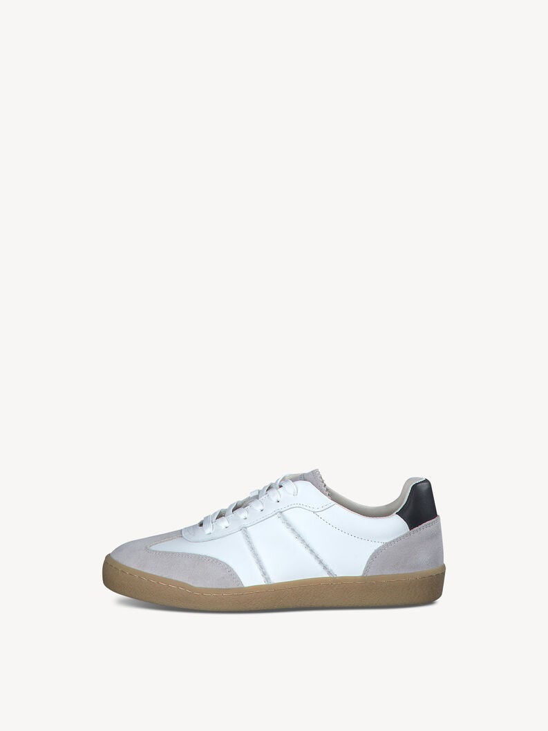 Tamaris | Ledersneaker - White | White/Grey