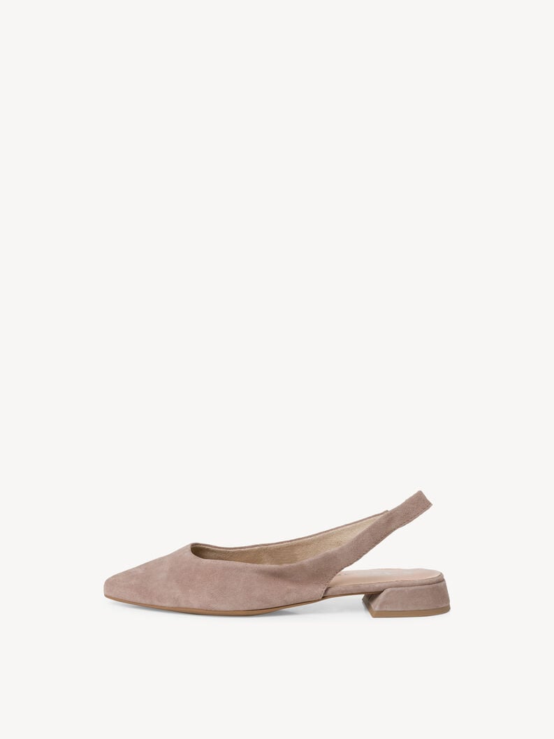 Tamaris | Lederslingpumps - Beige | Taupe