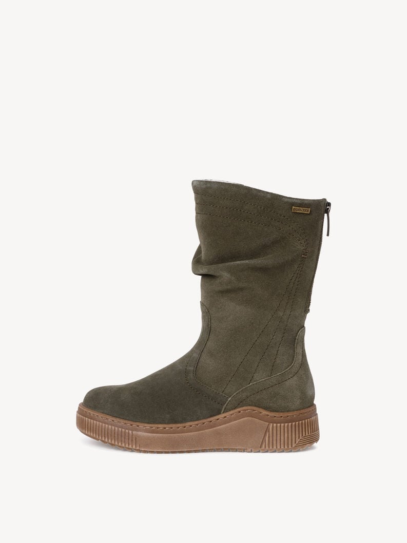 Tamaris | Lederstiefelette - Green | Khaki