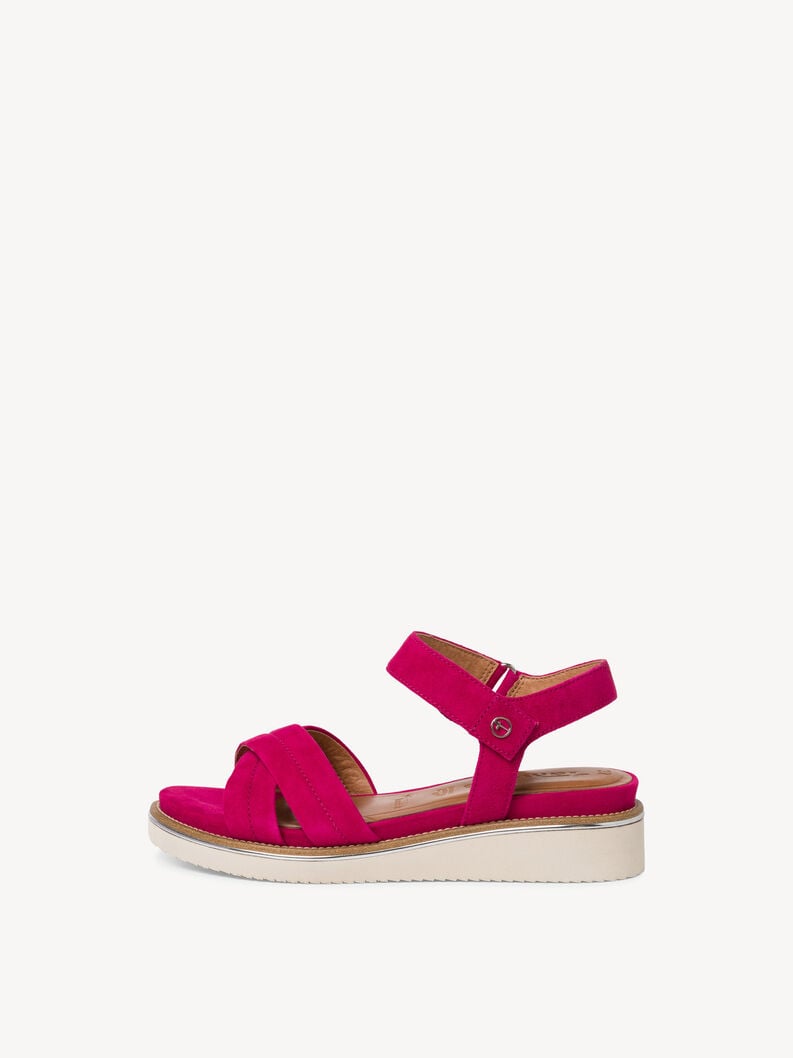 Tamaris | Ledersandalette - Pink | Fuxia