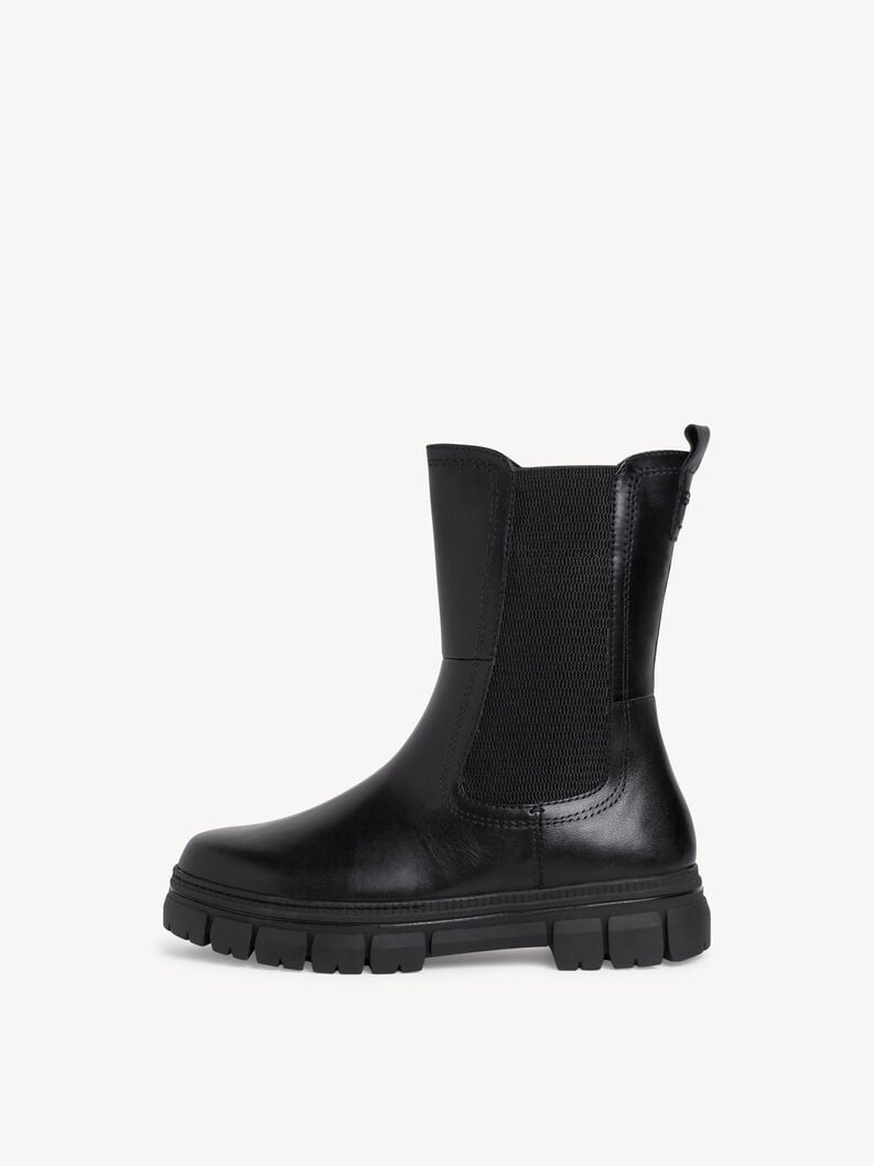 Tamaris | Leder Chelsea Boot - Schwarz | Black Nappa