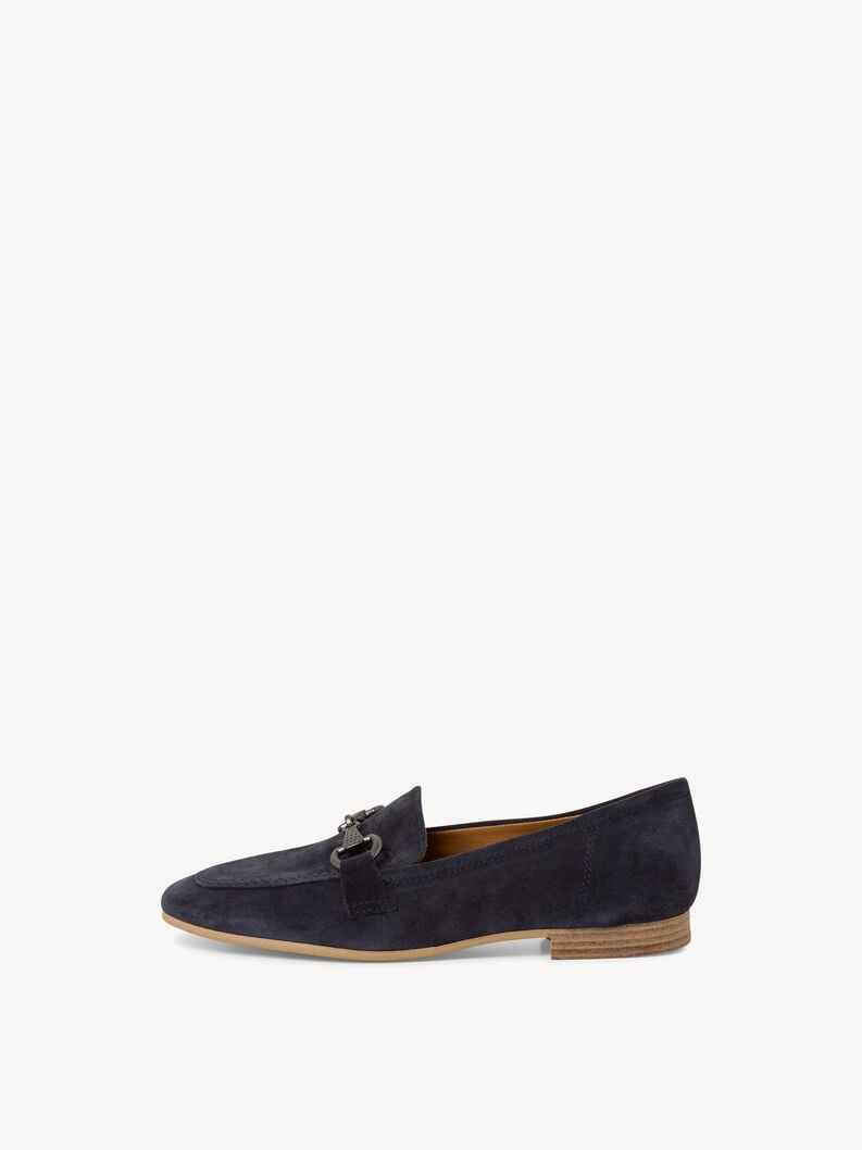 Tamaris | Lederslipper - Blau | Navy